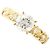 Autre Marque 10K Gelbgold-Ring mit Zirkonia Golden