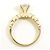 Autre Marque 10K Gelbgold-Ring mit Zirkonia Golden - Ansicht 2