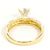 Autre Marque 10K Gelbgold-Ring mit Zirkonia Golden - Ansicht 3