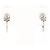 Autre Marque Orecchini a clip in platino PT900 con diamanti