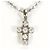 Autre Marque Collana in oro bianco K10 e platino con diamanti D'oro