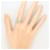 Autre Marque Platinring mit Diamant - Ansicht 6