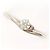 Autre Marque Platin- und Diamantring Pink