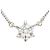 Autre Marque PT900 Platin-Halskette mit Diamant