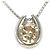 Autre Marque Collana in platino PT900 e PT850 con diamante marrone