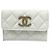 Cartera Plegable Matelassé Coco Mark Chanel Blanco
