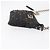 Borsa a tracolla FENDI Zucchino Canvas con catena Nero Oro Auth bs35294A D'oro - vista 3