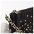 Borsa a tracolla FENDI Zucchino Canvas con catena Nero Oro Auth bs35294A D'oro - vista 9