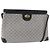 GUCCI Micro GG Supreme Schultertasche PVC Navy Gold Auth BA13153 Golden Marineblau