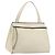 Céline Borsa CELINE in pelle bianco argento Auth 182125A