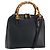 Borsa GUCCI Bamboo in Pelle 2way Verde Oro 000 1274 0290 Auth 180052 D'oro