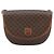 Céline Borsa a tracolla CELINE Macadam Canvas PVC Pelle Marrone Oro Auth ka4520 D'oro - vista 13