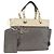 CHANEL Paris Biarritz MM Tote Bag beschichtet Canvas Silber CC Authentisch 182784