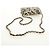CHANEL Matelasse Chain Shoulder Pouch Nylon Beige Gold CC Auth bs35360SAM D'oro - vista 7