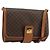 Céline Borsa a Spalla CELINE in Tela Macadam PVC Pelle Marrone Oro Auth 181724 D'oro