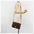 Céline Borsa a Spalla CELINE in Tela Macadam PVC Pelle Marrone Oro Auth 181724 D'oro - vista 23