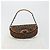 Bolsa Romantic em lona Christian Dior Trotter PVC Marrom Prata Auth 181891V - vista 12