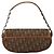 Bolsa Romantic em lona Christian Dior Trotter PVC Marrom Prata Auth 181891V - vista 2
