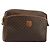 Céline Clutch CELINE Macadam Canvas PVC Pelle Marrone Oro Auth 182456 D'oro