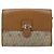 Bolsa de Ombro Christian Dior Honeycomb Canvas PVC Bege Ouro Auth BA13152 Dourado - vista 13