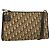 Borsa a tracolla Christian Dior Trotter Canvas Beige Oro Auth 178914 D'oro