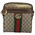 Borsa a tracolla GUCCI GG Supreme Web Sherry Line PVC Beige Oro 547926 Auth BA13068 D'oro - vista 13
