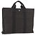 Hermès HERMES Her Line MM Handtasche Canvas Grau Silber Authentisch 182867 Braun