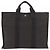 Hermès HERMES Her Line MM Handtasche Canvas Grau Silber Authentisch 182867 Braun - Ansicht 13