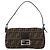FENDI Mamma Baguette Schultertasche aus Zucca Canvas Schwarz Braun Authentisch 178866SAM - Ansicht 13