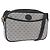 Bolsa de Ombro GUCCI Micro GG Supreme PVC Marinho Ouro 007 56 0095 Auth 180046 Dourado Azul marinho