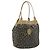Borsa Tote SAINT LAURENT in PVC e tela marrone Auth 182427
