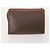 Céline Clutch CELINE Macadam Canvas PVC Pelle 3 Set Marrone Auth 174585 - vista 3