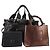 Borsa GIVENCHY Chloe in Pelle Set da 3 Nero Marrone Auth 178857