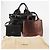 Borsa GIVENCHY Chloe in Pelle Set da 3 Nero Marrone Auth 178857 - vista 24
