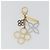 LOUIS VUITTON Bijou Sac Tapage Charm metal Gold Silver M65722 LV Auth 182244A Argento D'oro - vista 2