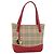 BURBERRY Nova Check Tote Bag Canvas Beige Gold Auth 182564A Golden