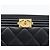 CHANEL Boy Chanel Long Wallet Lamb Skin Black Gold CC Auth 181946V Nero D'oro - vista 18