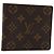 LOUIS VUITTON Monogram Porte Monnaie Bier Cartes Crdit M61652 LV Auth BA13245 Monogramma