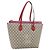Borsa Tote GUCCI GG Supreme PVC Beige Oro 415721 Auth 181621 D'oro