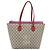 Borsa Tote GUCCI GG Supreme PVC Beige Oro 415721 Auth 181621 D'oro - vista 13