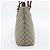 Borsa Tote GUCCI GG Supreme PVC Beige Oro 415721 Auth 181621 D'oro - vista 3