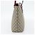 Borsa Tote GUCCI GG Supreme PVC Beige Oro 415721 Auth 181621 D'oro - vista 4