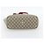 Borsa Tote GUCCI GG Supreme PVC Beige Oro 415721 Auth 181621 D'oro - vista 5