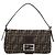 FENDI Mamma Baguette Schultertasche aus Zucca Canvas Schwarz Braun Authentisch 182220SAM - Ansicht 13