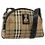Borsa a Spalla Burberrys Nova Check PVC Beige Oro Auth 171262 D'oro