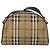 Borsa a Spalla Burberrys Nova Check PVC Beige Oro Auth 171262 D'oro - vista 2