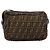 FENDI Zucca Canvas Schultertasche Schwarz Braun Auth 182351 - Ansicht 2