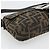 FENDI Zucca Canvas Mamma Baguette Shoulder Bag Black Brown Auth 181873SAM Marrone Nero - vista 15