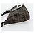 FENDI Zucca Canvas Mamma Baguette Shoulder Bag Black Brown Auth 181873SAM Marrone Nero - vista 3