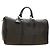 Céline Borsa Boston CELINE in tela Macadam PVC Pelle Nera Oro Auth mr2439 Nero D'oro
